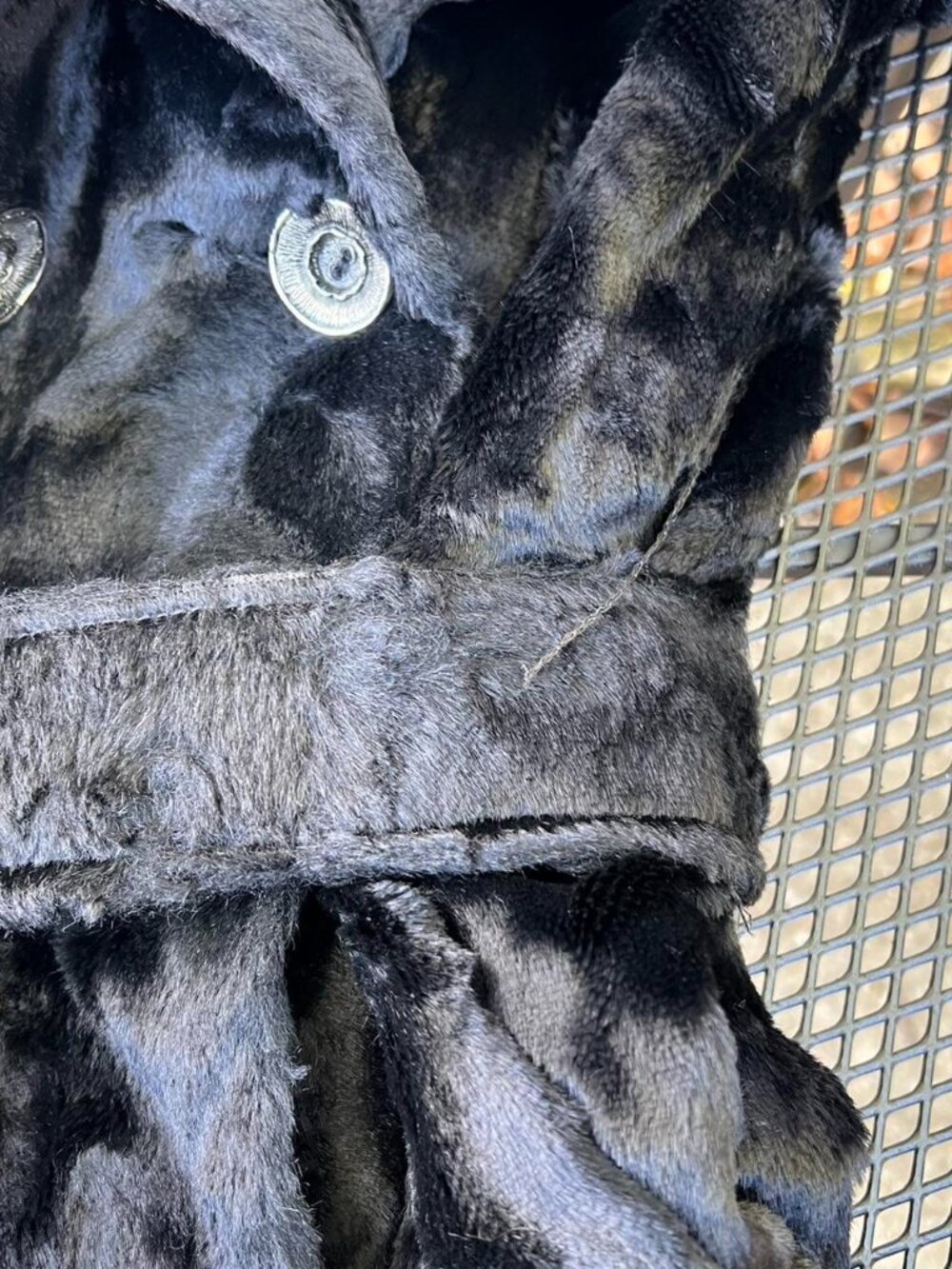 Vintage Black Lykafur Faux Fur Coat. - Picture 5 of 8